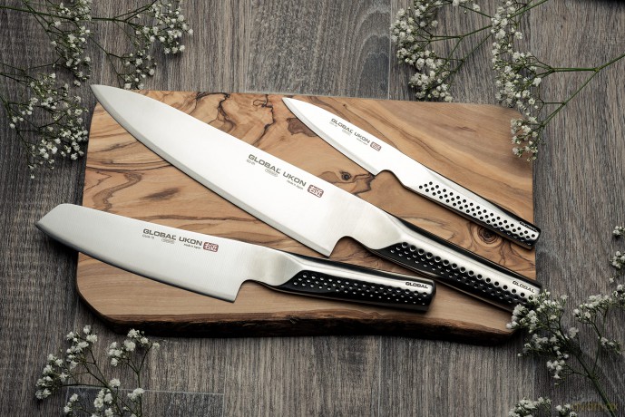 Global - Knife Set - 3 pieces GU-01, GUM-10, GUF-30