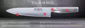 Global - Knife Set - 3-piece G-2, GS-5, GS-38