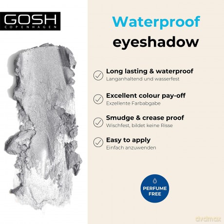 GOSH Copenhagen - Mineral Waterproof Eye Shadow - 006 Metallic Grey