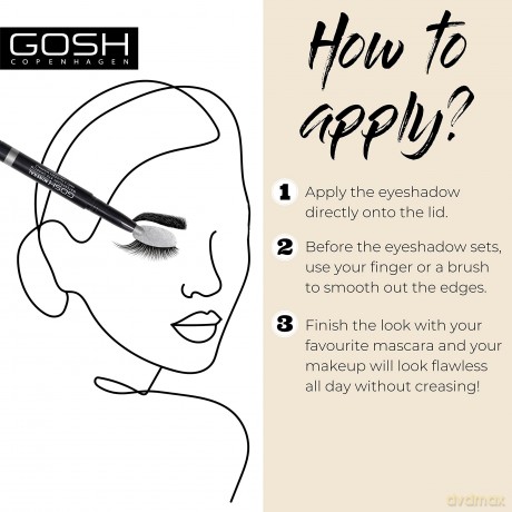 GOSH Copenhagen - Mineral Waterproof Eye Shadow - 006 Metallic Grey