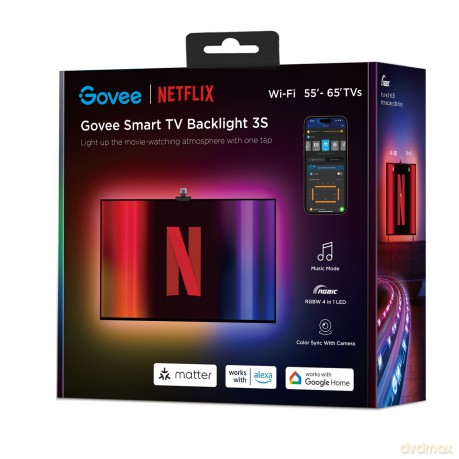 Govee - TV Backlight 3 Lite (55-65 inch) - Netflix Edition - Elevate Your Viewing Experience