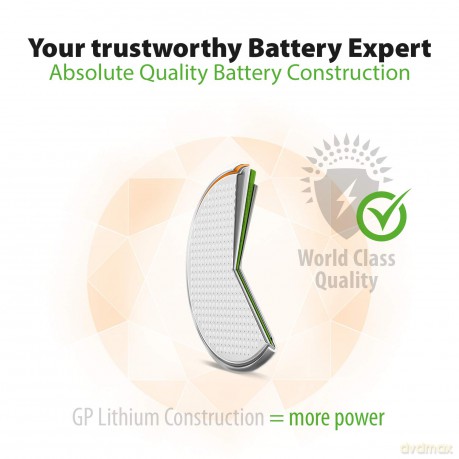 GP - Lithium Cell Battery CR2025, E-BOX, 10-pack