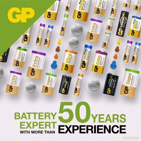 GP - Super Alkaline Battery, Size AAAA, 25A/LR61, 2-pack