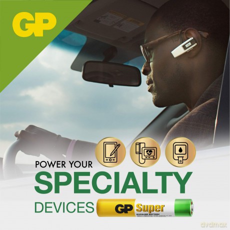 GP - Super Alkaline Battery, Size AAAA, 25A/LR61, 2-pack