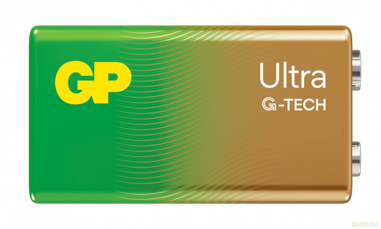 GP - Ultra Alkaline 9V Battery, 1604AU/6LF22, 1-Pack