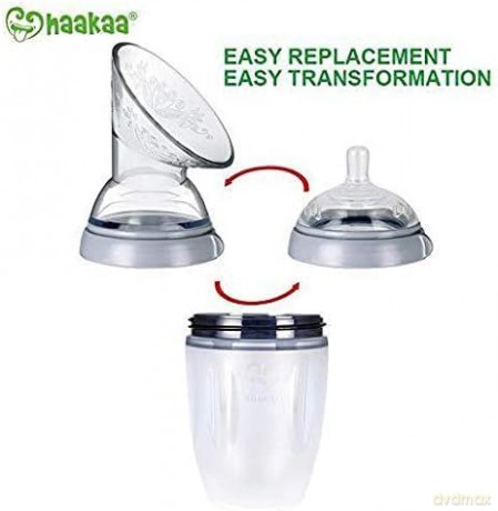 Haakaa - Generation 3 Breast Pump and Baby Bottle Top Set - 160 ml