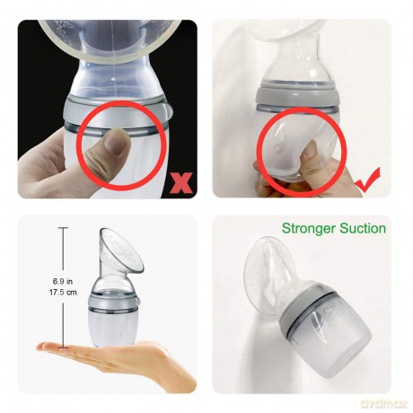 Haakaa - Generation 3 Breast Pump and Baby Bottle Top Set - 160 ml