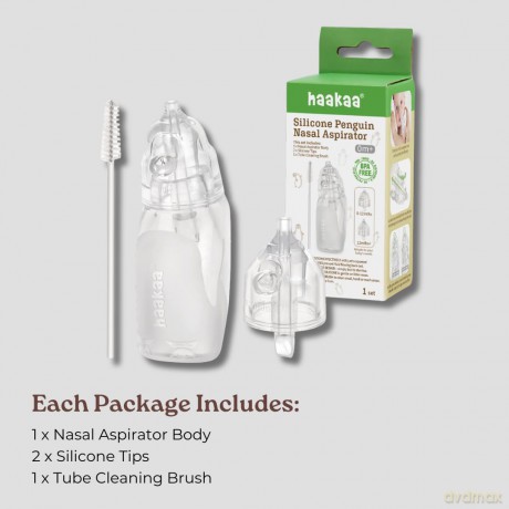 Haakaa - Nasal Aspirator - Silicone - Penguin
