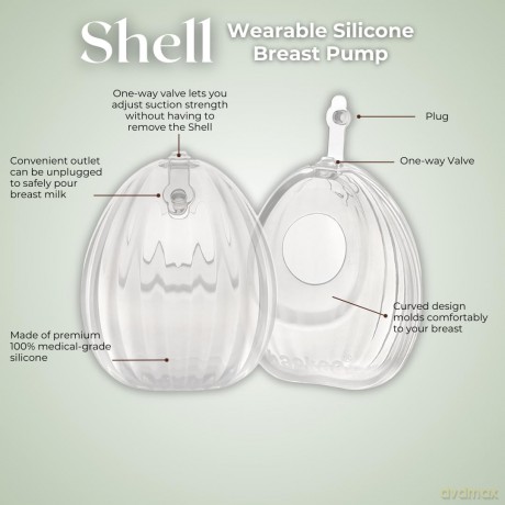 Haakaa - Shell Wearable Silicone Breast Pump - 75 ml