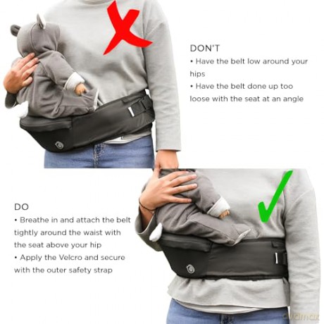 Hippychick - Hipseat Denim Black