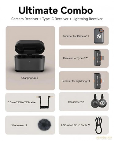 Hollyland - Lark M2S Ultimate Combo Wireless Microphone