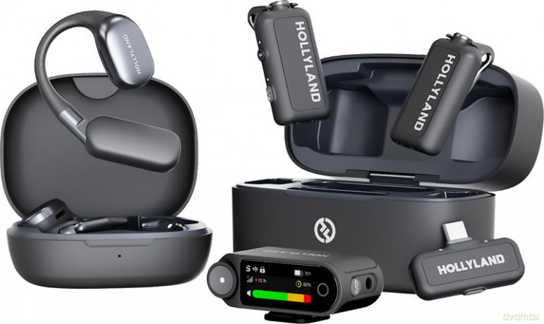 Hollyland - LARK MAX 2 Ultimate Combo with OWS Monitor Earphone + Camera RX + USB-C RX