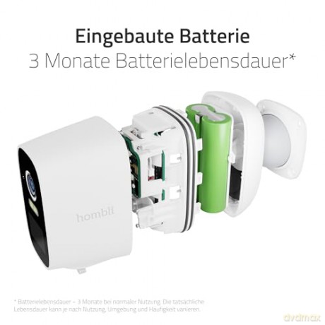 Hombli - Smart Battery Cam, White