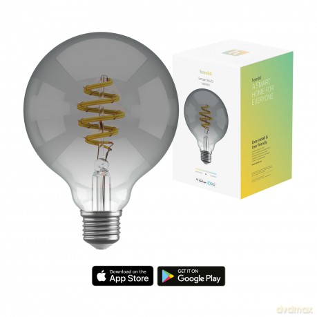Hombli - Smart Bulb G95 CCT Filament (E27) - Smokey