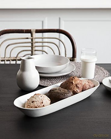 House Doctor - Serving dish, HDPion - Grey/White - small - l: 35 cm, w: 11.5 cm, h: 4.5 cm