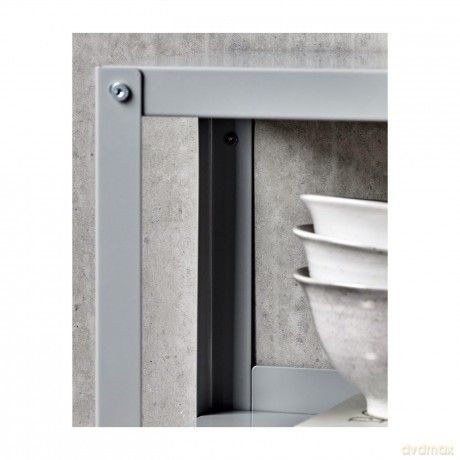 House Doctor - Shelving unit, HDUse - Light grey - l: 80 cm, h: 128 cm, d: 22 cm