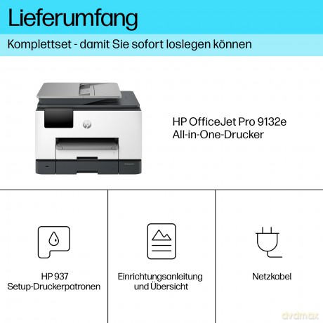 HP - Officejet Pro 9132e All-in-One MFP colour A4 ink-jet