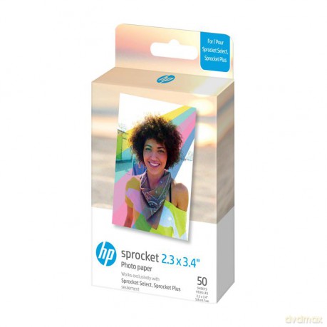 HP - Zink Paper For Sprocket Select 50 Pack 2,3x3,4