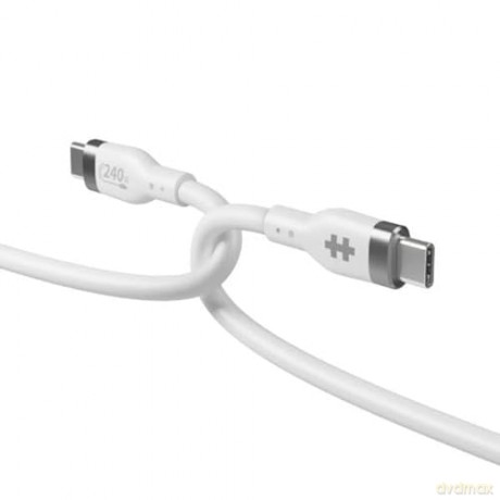 Hyper - 1M Silicone 240W USB-C Charging Cable - White