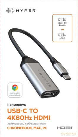 Hyper - HyperDrive USB-C to 4K 60Hz HDMI Adapter