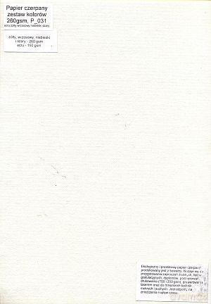 Papier Czerpany A4 P_031 260gsm Mix1 [SZKOŁA]