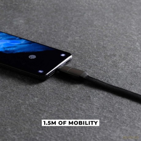 Kabel do ładowania i transmisji danych InCharge X MAX Lava Black 1,5m