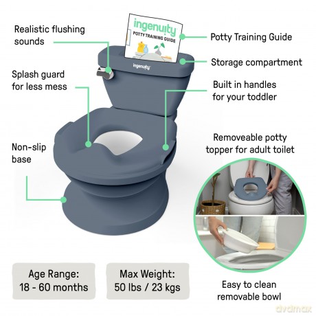 Ingenuity - My Size Potty Pro - Blue - 18-60 M