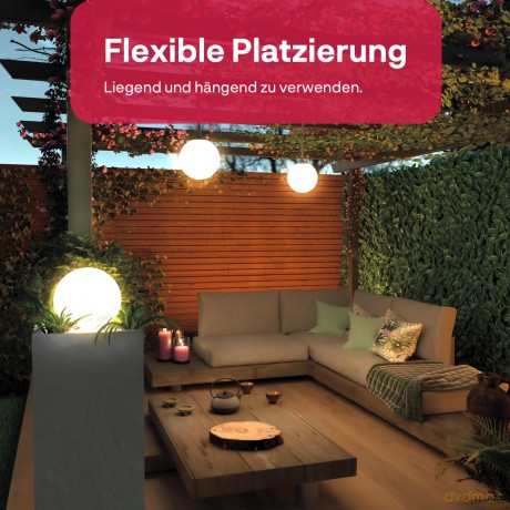 Innr - Smart Outdoor Globe Light - 3 Globes - Zigbee