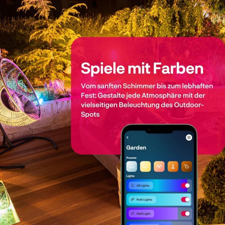 Innr - Smart Outdoor Globe Light - 3 Globes - Zigbee
