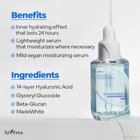 Isntree - Ultra Low Molecular Hyaluronic Acid Serum - 50 ml