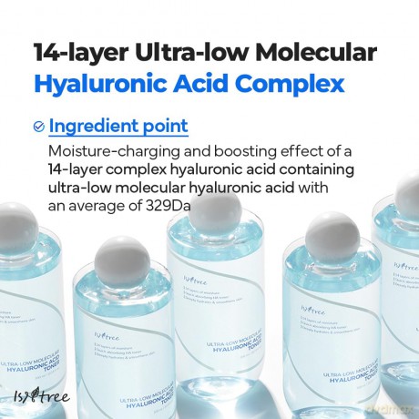 Isntree - Ultra Low Molecular Hyaluronic Acid Toner - 300 ml