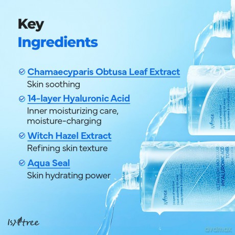 Isntree - Ultra Low Molecular Hyaluronic Acid Toner - 300 ml