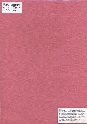 Papier Czerpany A4 P_515 150gsm Różowy [SZKOŁA]