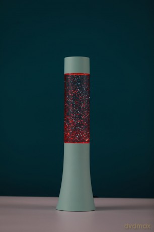 iTotal - Flared Glitter Lamp - Pastel Green - 33.5 cm
