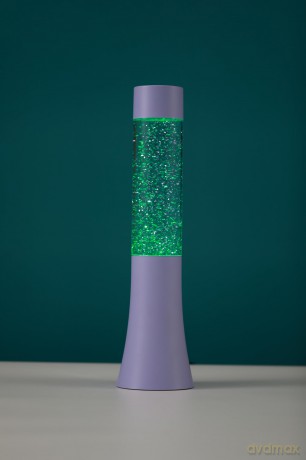iTotal - Flared Glitter Lamp - Pastel Purple - 33.5 cm