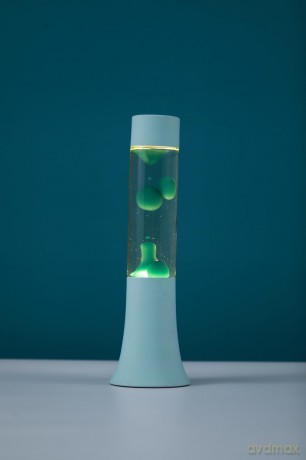 iTotal - Flared Lava Lamp - Pastel Green - 37 cm