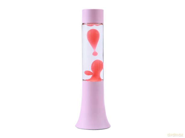iTotal - Flared Lava Lamp - Pastel Pink - 9 x 9 x 37 cm