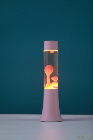 iTotal - Flared Lava Lamp - Pastel Pink - 9 x 9 x 37 cm