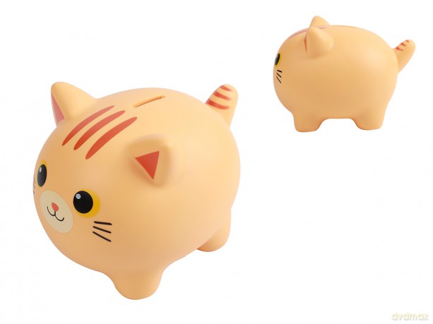 iTotal - Piggy Bank ORANGE TABBY CAT (XL2497M)