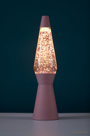 iTotal - Spaceship Glitter Lamp - Pastel Pink - 40 cm