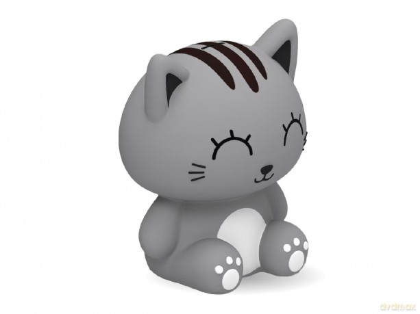 iTotal - Vertical Piggy Bank GREY CAT (XL2497S)
