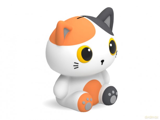 iTotal - Vertical Piggy Bank ORANGE CAT (XL2497R)