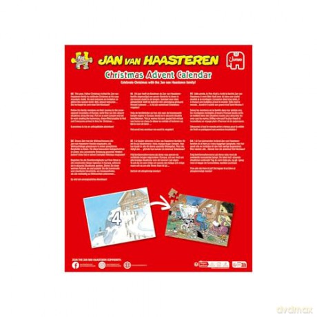 Jan Van Haasteren - Kalendarz Adwentowy - Puzzle (24x 54 Pieces) (1110100708)
