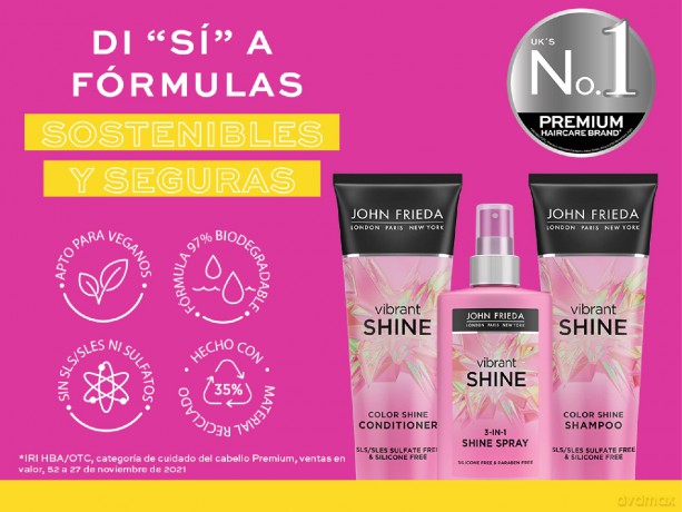 John Frieda - Vibrant Shine Color Shampoo - 250 ml