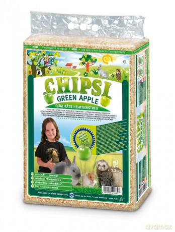 Ściółka trociny dla gryzoni i królików JRS Petcare - Chipsi Plus Apple Bedding shavings 3.2kg - (400297300082)