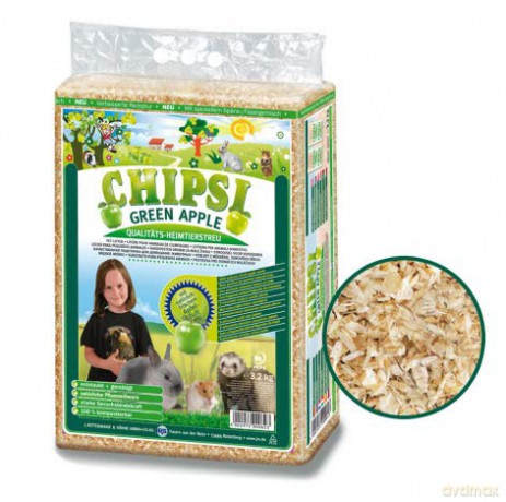 Ściółka trociny dla gryzoni i królików JRS Petcare - Chipsi Plus Apple Bedding shavings 3.2kg - (400297300082)