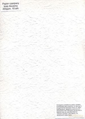 Papier Czerpany A4 P_571 200gsm Biały Tłoczony [SZKOŁA]