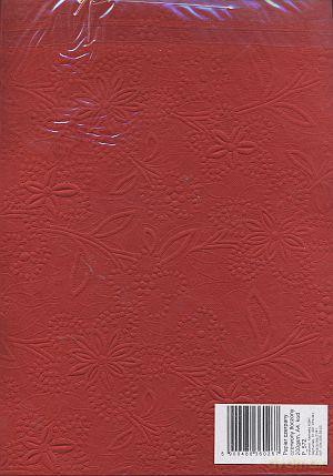 Papier Czerpany A4 P_572 200gsm Czerwony Tłoczony [SZKOŁA]