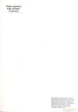 Papier Czerpany A4 P_601 260gsm Biały [SZKOŁA]