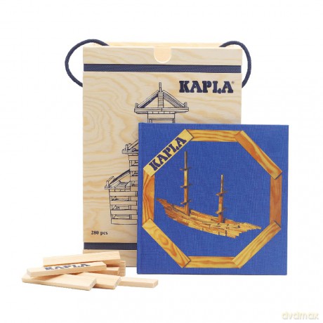 Kapla bricks 280 pcs - Blue book (kapla280)